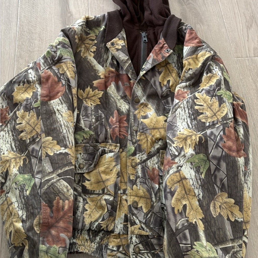 Men's Camouflage Hooded Jacket XL